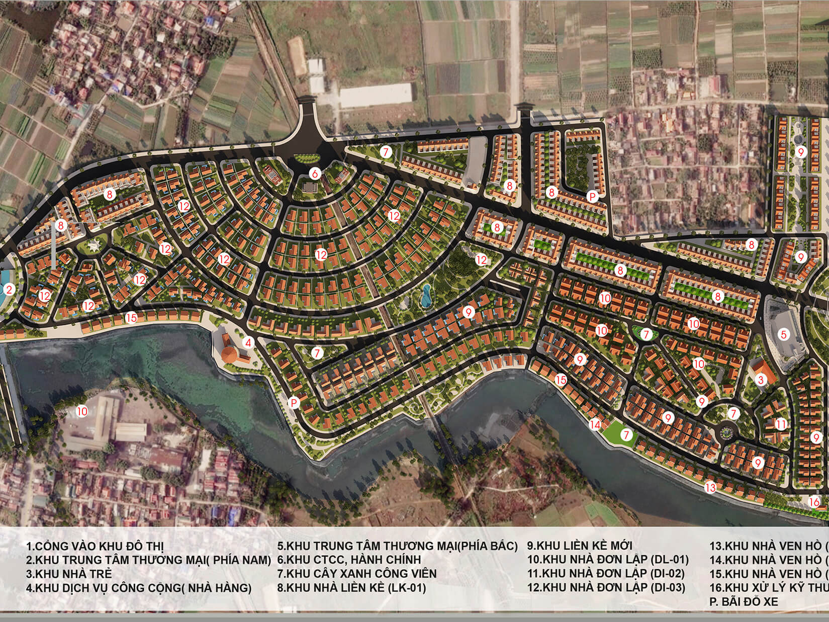 Phối cảnh Khu đô thị Hà Phong