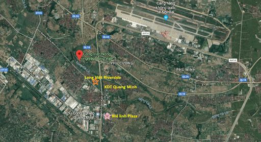 Vị trí Khu đô thị Quang Minh