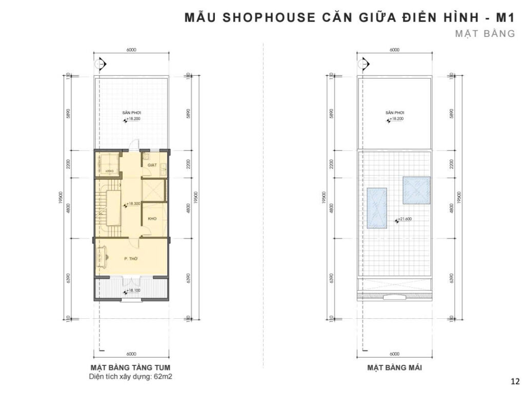 Thiết kế shophouse LK-05 và LK-06 Từ Sơn Garden City