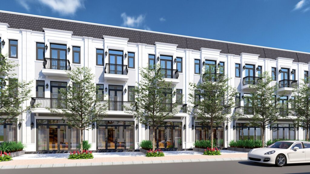 Phối cảnh liền kề Khu đô thị sinh thái Chánh Mỹ