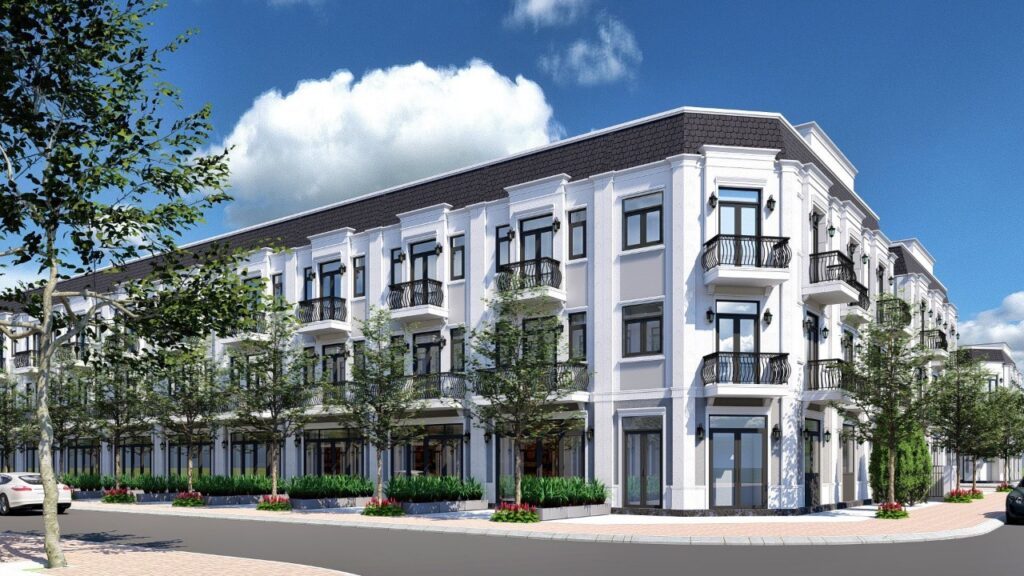 Phối cảnh liền kề Khu đô thị sinh thái Chánh Mỹ