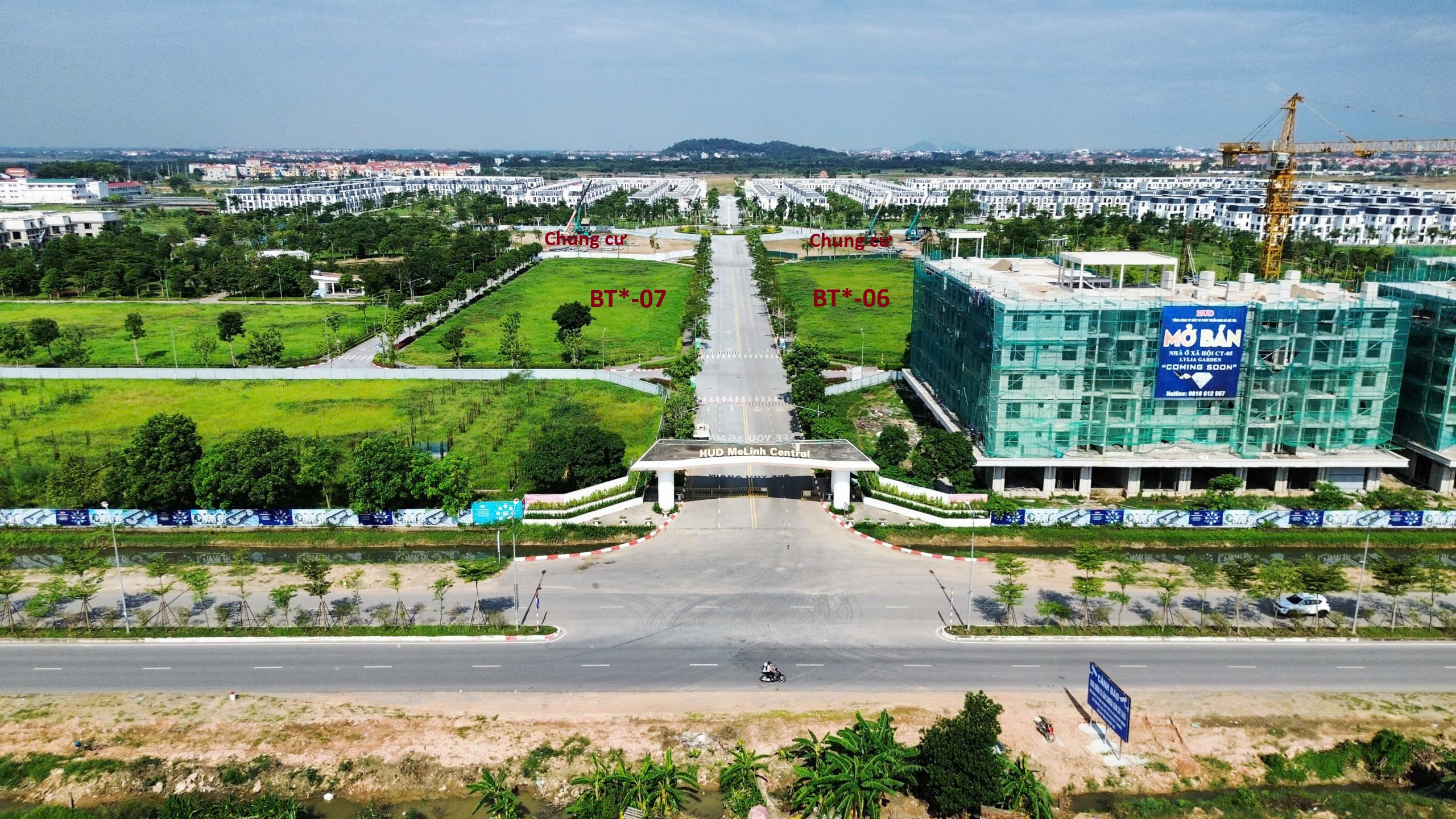 Tiến độ HUD Mê Linh Central 2025